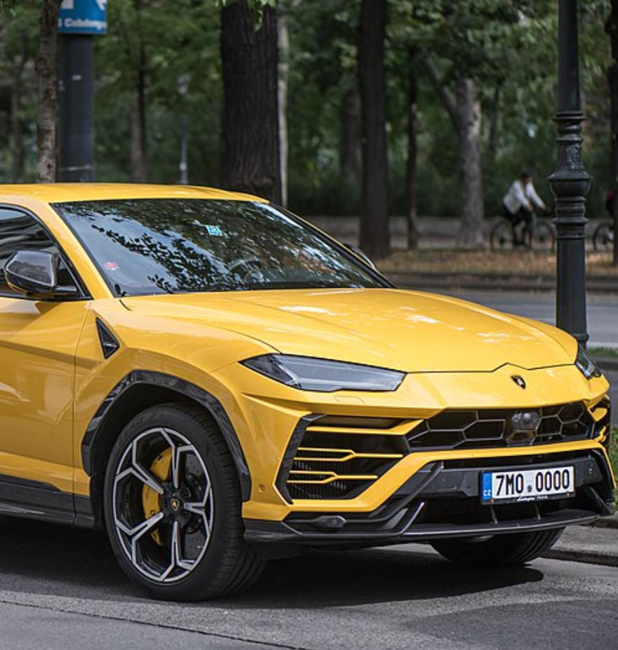 Yellow Lamborghini Urus